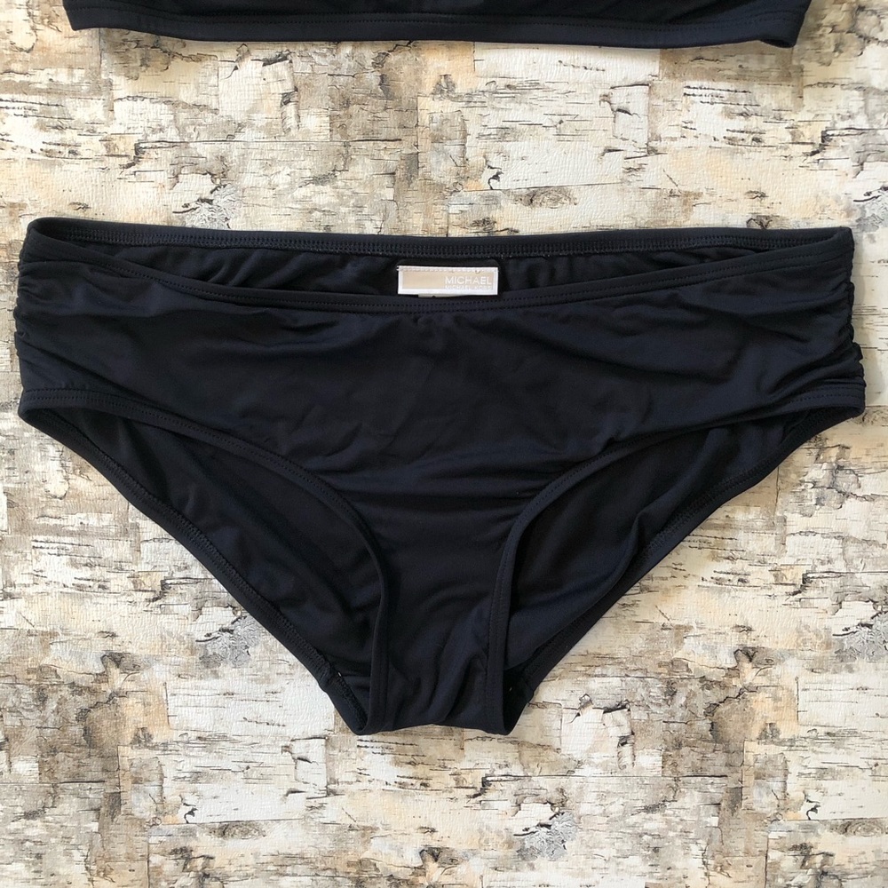Michael Kors Black Gold Logo Bar Bikini Set M / L - Picture 6 of 8